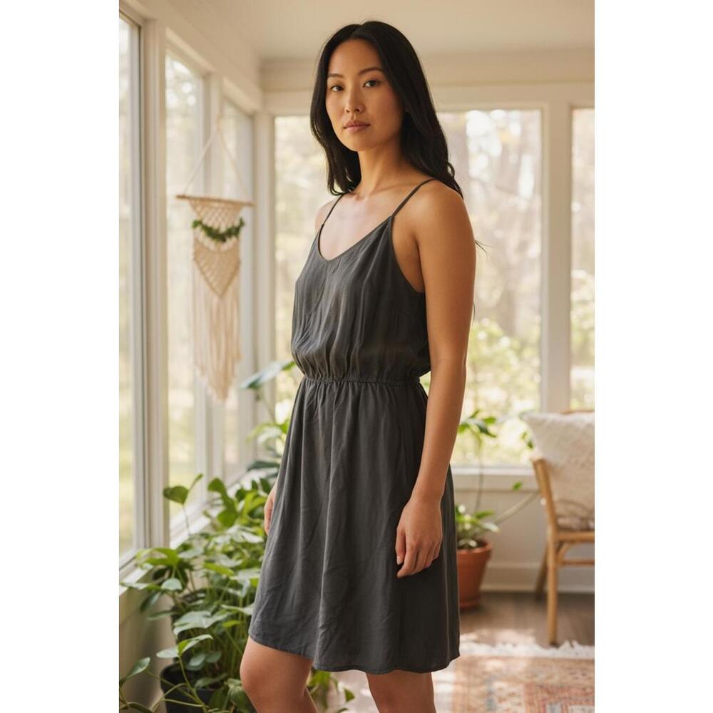 Women's Casual Sleeveless Dress‎ with Elastic Waist